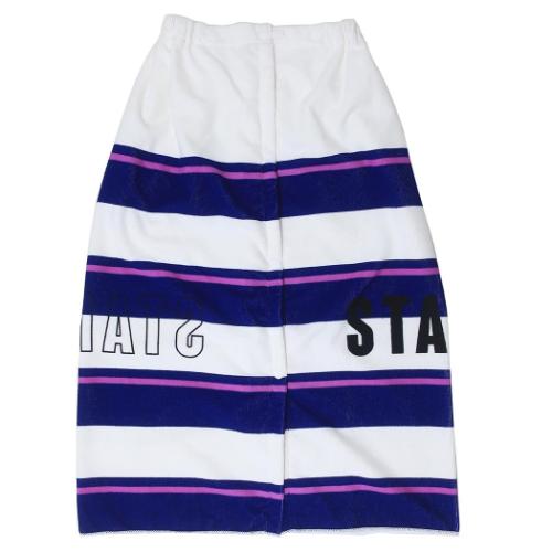 ラップタオル マイクロファイバー巻きタオルL寸 80cm丈巻き巻きタオル ダブルロゴ 女の子 男の子 グッズ