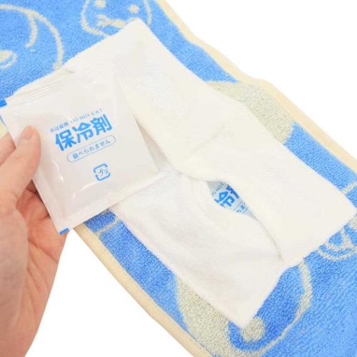 ピングー クールタオル ひんやりマフラータオル ジャガード ブルーフレンズ Pingu キャラクター グッズ メール便可