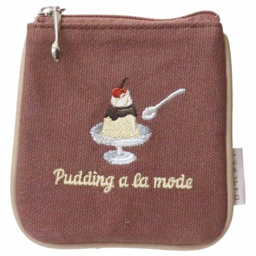 ハラペコレトロ ミニポーチ フラットミニポーチ プリンアラモード レトロ 喫茶店 かわいい グッズ メール便可