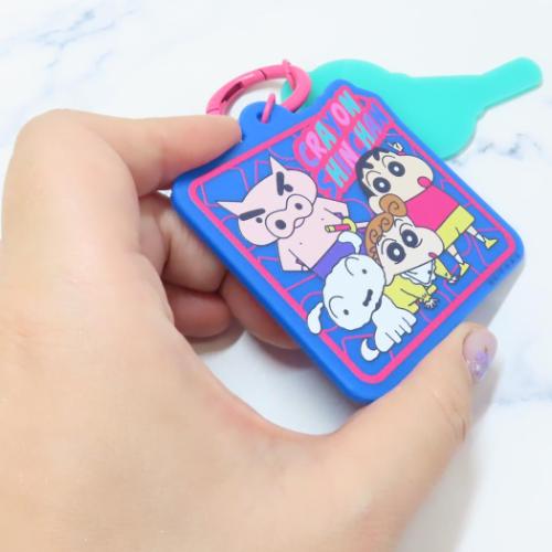 クレヨンしんちゃん キーリング カラーアクリルキーホルダー 集合 アニメキャラクター グッズ メール便可