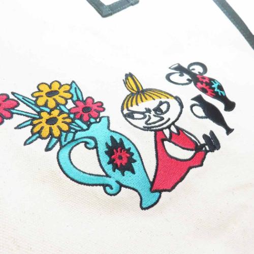 ムーミン 手提げかばん ビッグスクエアトートバッグ リトルミイ 花瓶 北欧 キャラクター グッズ