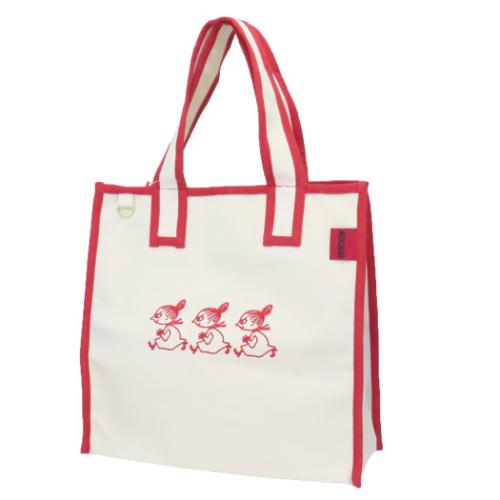 ムーミン 手提げかばん ビッグスクエアトートバッグ リトルミイ 整列 北欧 キャラクター グッズ