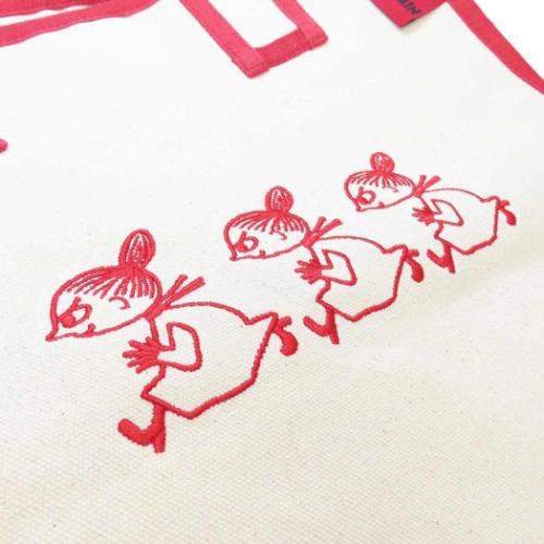 ムーミン 手提げかばん ビッグスクエアトートバッグ リトルミイ 整列 北欧 キャラクター グッズ