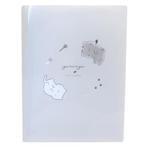 ゆるにゃー ポケットファイル カバーポケットクリアファイル テンシとアクマ かわいい グッズ