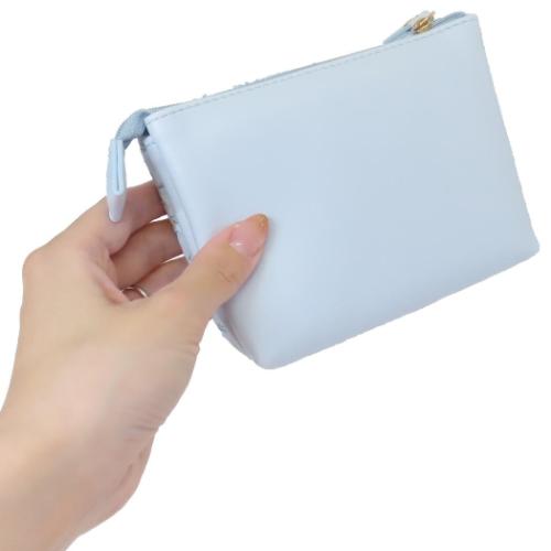 シナモロール コスメポーチ ミニWポーチ サンリオ キャラクター グッズ