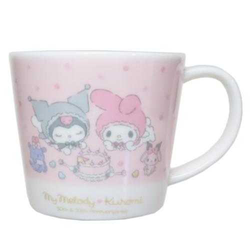 マイメロディ＆クロミ マグカップ 磁器製マグ マイメロディ50th＆クロミ20th ピンク サンリオ キャラクター グッズ