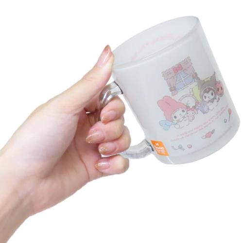 マイメロディ＆クロミ マグカップ ガラスマグカップ マイメロディ50th＆クロミ20th サンリオ キャラクター グッズ