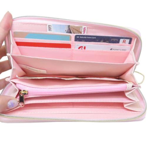 ハローキティ レディース長財布 ラウンド束入れ ラウンドファスナーロングウォレット エンジェルメタル サンリオ キャラクター グッズ