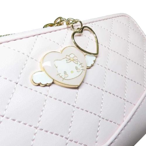 ハローキティ レディース長財布 ラウンド束入れ ラウンドファスナーロングウォレット エンジェルメタル サンリオ キャラクター グッズ