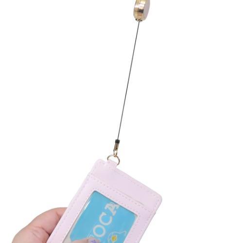 ハローキティ 定期入れ リール付き単パスケース ハートフレーム サンリオ キャラクター グッズ メール便可