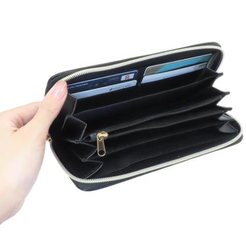 ハローキティ レディース長財布 ラウンド束入れ ラウンドファスナーロングウォレット ワッペンキティ ヒョウ柄 サンリオ