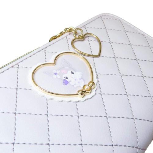 クロミ レディース長財布 ラウンド束入れ ラウンドファスナーロングウォレット ハートフレーム サンリオ キャラクター グッズ