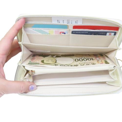 マイメロディ レディース長財布 ラウンド束入れ ラウンドファスナーロングウォレット ハートフレーム サンリオ キャラクター グッズ