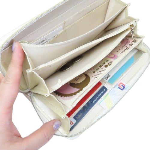 マイメロディ レディース長財布 ラウンド束入れ ラウンドファスナーロングウォレット ハートフレーム サンリオ キャラクター グッズ