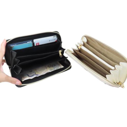 スヌーピー レディース長財布 ラウンド束入れ ラウンドファスナーロングウォレット パールシリーズ ピーナッツ キャラクター グッズ