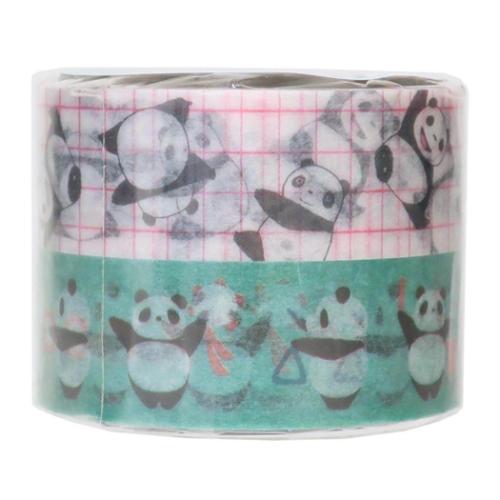 パンダコパンダ マスキングテープ マスキングテープ2個セット 15mmマステ パンちゃん キャラクター グッズ