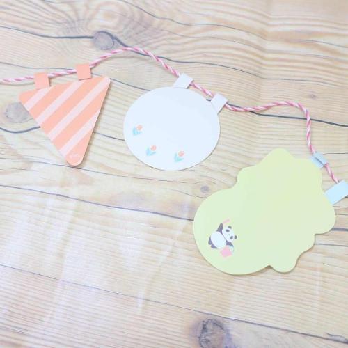 パンダコパンダ グリーティングカード ペーパーガーランド サーカス キャラクター グッズ メール便可