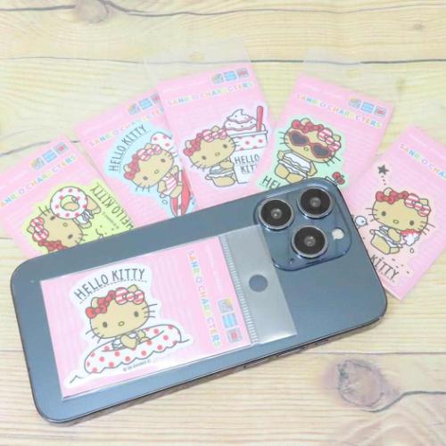 ハローキティ ビニールシール ダイカットミニステッカー 日焼け サングラス サンリオ キャラクター グッズ メール便可