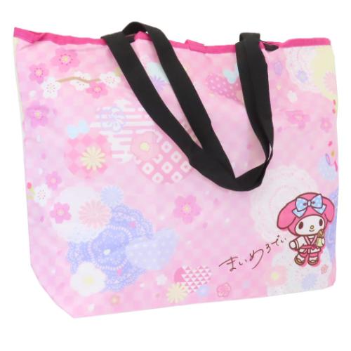 マイメロディ ショッピングバッグ 折りたたみエコバッグ 和雑貨シリーズ サンリオ キャラクター グッズ メール便可