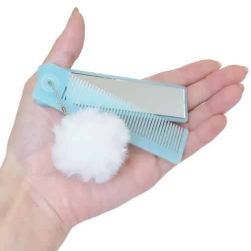 手鏡＆くし コスメスティック 2WAYミラーxコーム MELLOW ENAGA かわいい グッズ