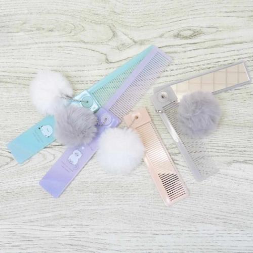 手鏡＆くし コスメスティック 2WAYミラーxコーム MELLOW ENAGA かわいい グッズ