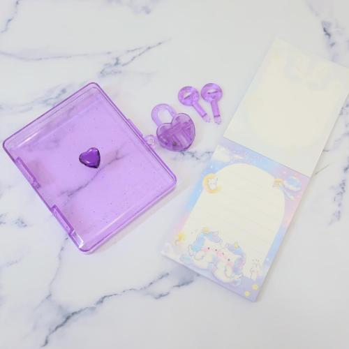 メモ帳 カギ付きケース入りメモ ミータイムホーミーズ かわいい グッズ メール便可