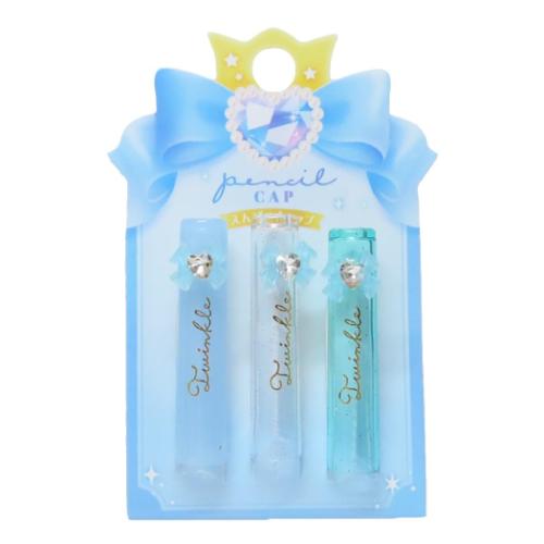 鉛筆キャップ リボンマスコット付き鉛筆キャップ かわいい グッズ メール便可