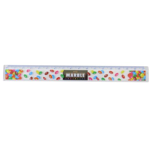 マーブル ものさし 17cmスリム定規 2 お菓子パッケージ キャラクター グッズ メール便可