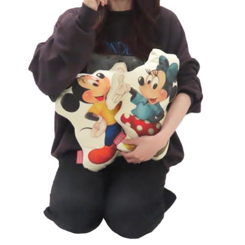 ミッキーマウス クッション ダイカットクッション AmericanParadise ポーズ ディズニー キャラクター グッズ