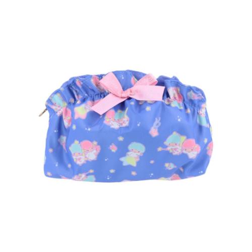 リトルツインスターズ コスメポーチ フリルポーチ 夜空 サンリオ キャラクター グッズ