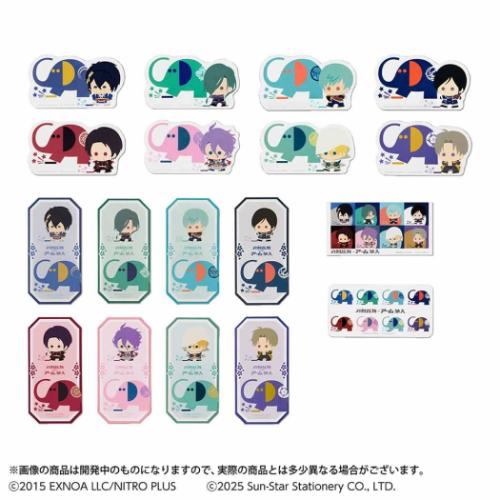 刀剣乱舞 ONLINE x アーム筆入 ダイカットステッカー ステッカーコレクション 全18種の内どれか1個 キャラクター グッズ メール便可