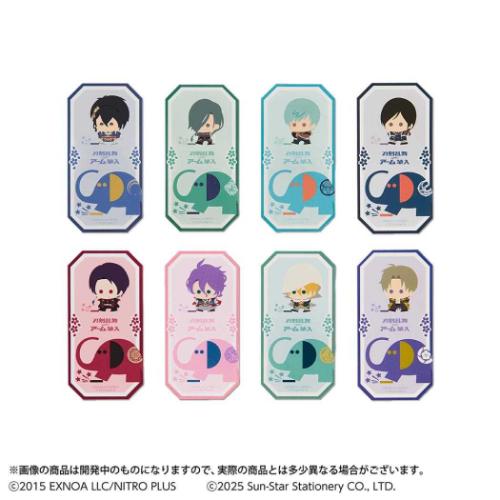 刀剣乱舞 ONLINE x アーム筆入 ダイカットステッカー ステッカーコレクション 全18種の内どれか1個 キャラクター グッズ メール便可