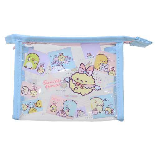すみっコぐらし コスメポーチ フチイロポーチ 天使なえびてんアイドル サンエックス キャラクター グッズ