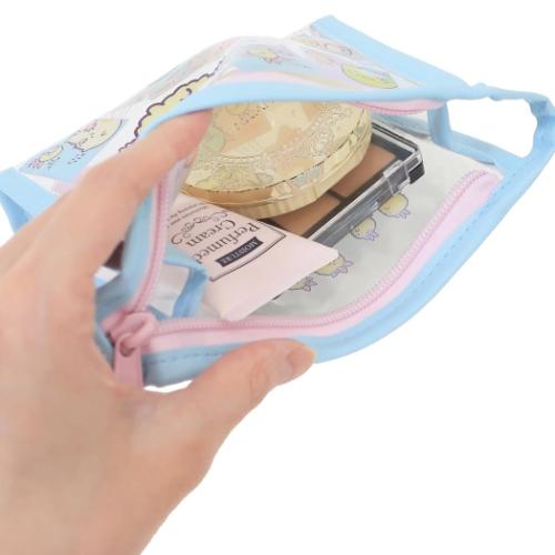 すみっコぐらし コスメポーチ フチイロポーチ 天使なえびてんアイドル サンエックス キャラクター グッズ