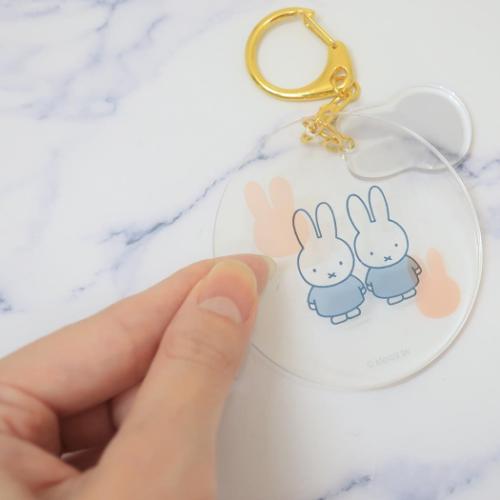 ミッフィー キーリング ツインキーホルダー friend ディックブルーナ 絵本キャラクター グッズ メール便可