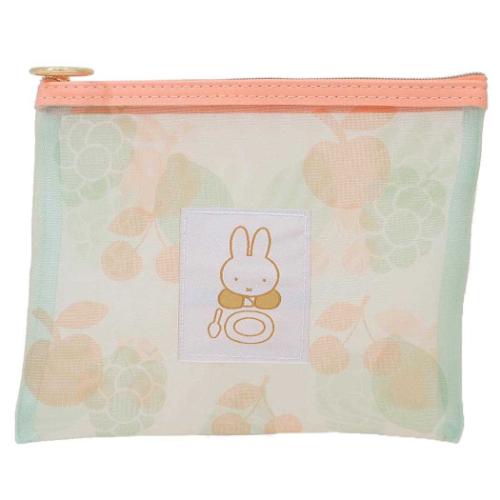 ミッフィー コスメポーチ メッシュポーチ fruits ディックブルーナ 絵本キャラクター グッズ メール便可