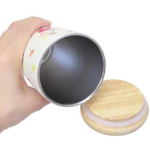 ムーミン 保温保冷コップ 木蓋付きステンレスタンブラー 350ml リトルミイフェア 北欧 キャラクター グッズ