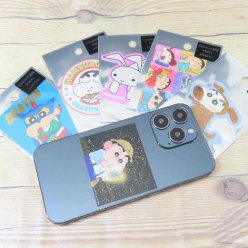 クレヨンしんちゃん ダイカットシール キャラクターステッカー ハンバーガー サークル アニメキャラクター グッズ メール便可