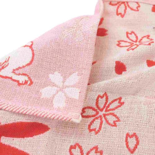 ミッフィー ミニタオル ガーゼミニタオル miffyx鳥獣戯画 花よりだんご ディックブルーナ 絵本キャラクター グッズ メール便可