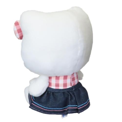 ハローキティ ぬいぐるみ プラッシュドールS ギンガムデニム サンリオ キャラクター グッズ