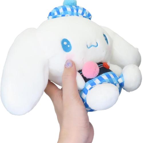 シナモロール ぬいぐるみ プラッシュドールS ギンガムデニム サンリオ キャラクター グッズ