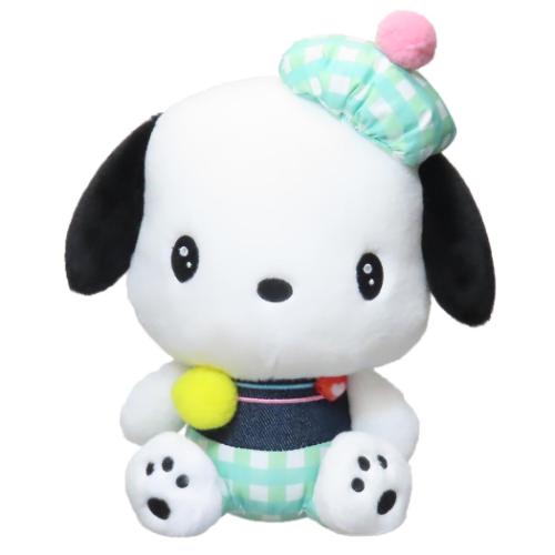 ポチャッコ ぬいぐるみ プラッシュドールS ギンガムデニム サンリオ キャラクター グッズ