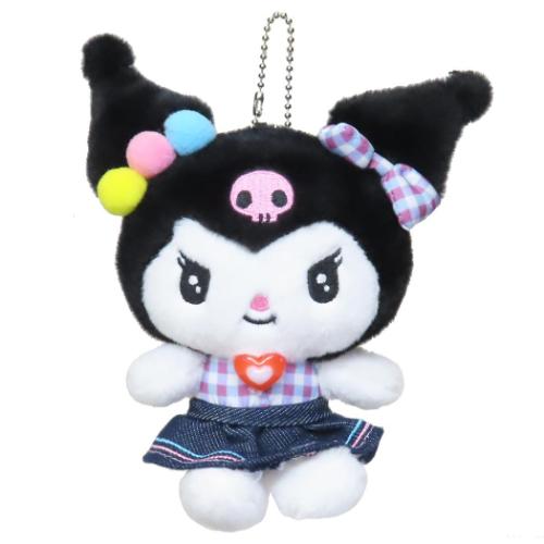 クロミ ぬいぐるみ ミニぬいぐるみボールチェーン ギンガムデニム サンリオ キャラクター グッズ