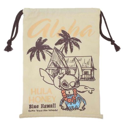 リロ＆スティッチ きんちゃくポーチ 巾着 フラダンス ディズニー キャラクター グッズ メール便可