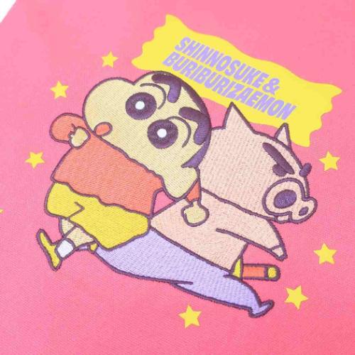 クレヨンしんちゃん 手提げかばん 刺繍トートバッグ しんのすけ&ぶりぶりざえもん アニメキャラクター グッズ メール便可