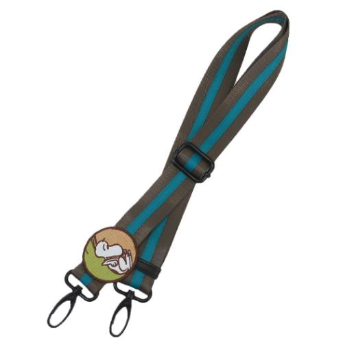 スヌーピー ショルダー紐 IP.WR.Strap.Peanuts-0G ショルダーストラップ Charcoal ピーナッツ キャラクター グッズ メール便可