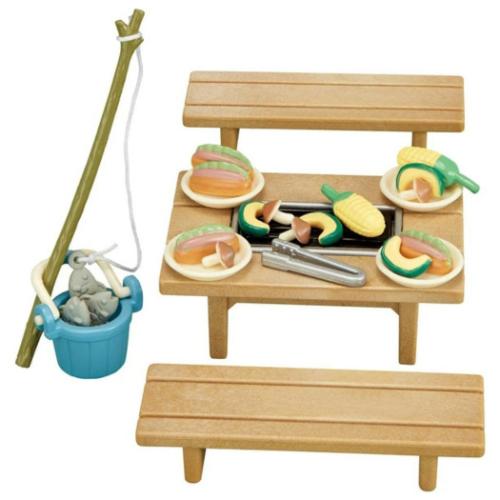 シルバニアファミリー マスコット カー615 ファミリーバーベキューセット Sylvanian Families 人形 グッズ