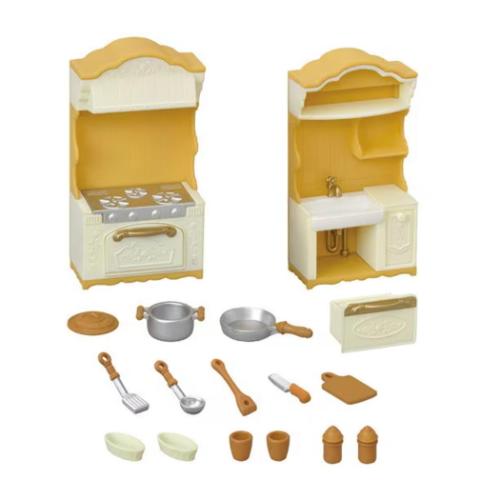 シルバニアファミリー マスコット カー420 キッチンコンロ シンクセット Sylvanian Families 人形 グッズ