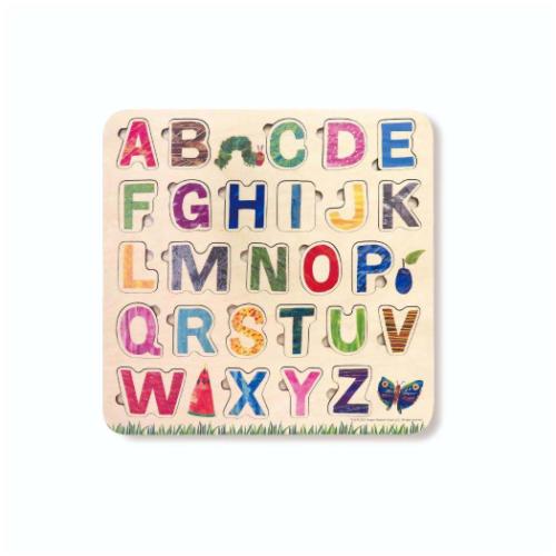 はらぺこあおむし 知育玩具 アルファベットパズル26ピース エリックカール 絵本キャラクター グッズ