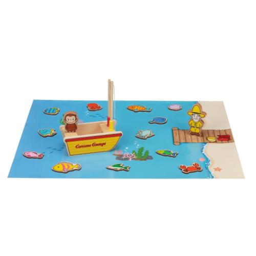 おさるのジョージ おもちゃ さかなつりセット 絵本キャラクター グッズ